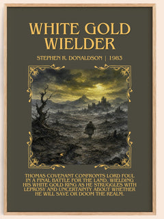 White Gold Wielder Minimalist Book Poster by Stephen R. Donaldson – image 1