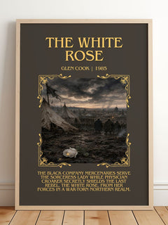 The White Rose Minimalist Book Poster by Glen Cook – image 2