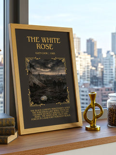 The White Rose Minimalist Book Poster by Glen Cook – image 3