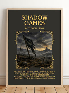 Shadow Games Minimalist Book Poster by Glen Cook – image 2