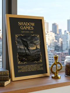 Shadow Games Minimalist Book Poster by Glen Cook – image 3
