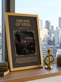 Dreams of Steel Minimalist Book Poster by Glen Cook – image 3