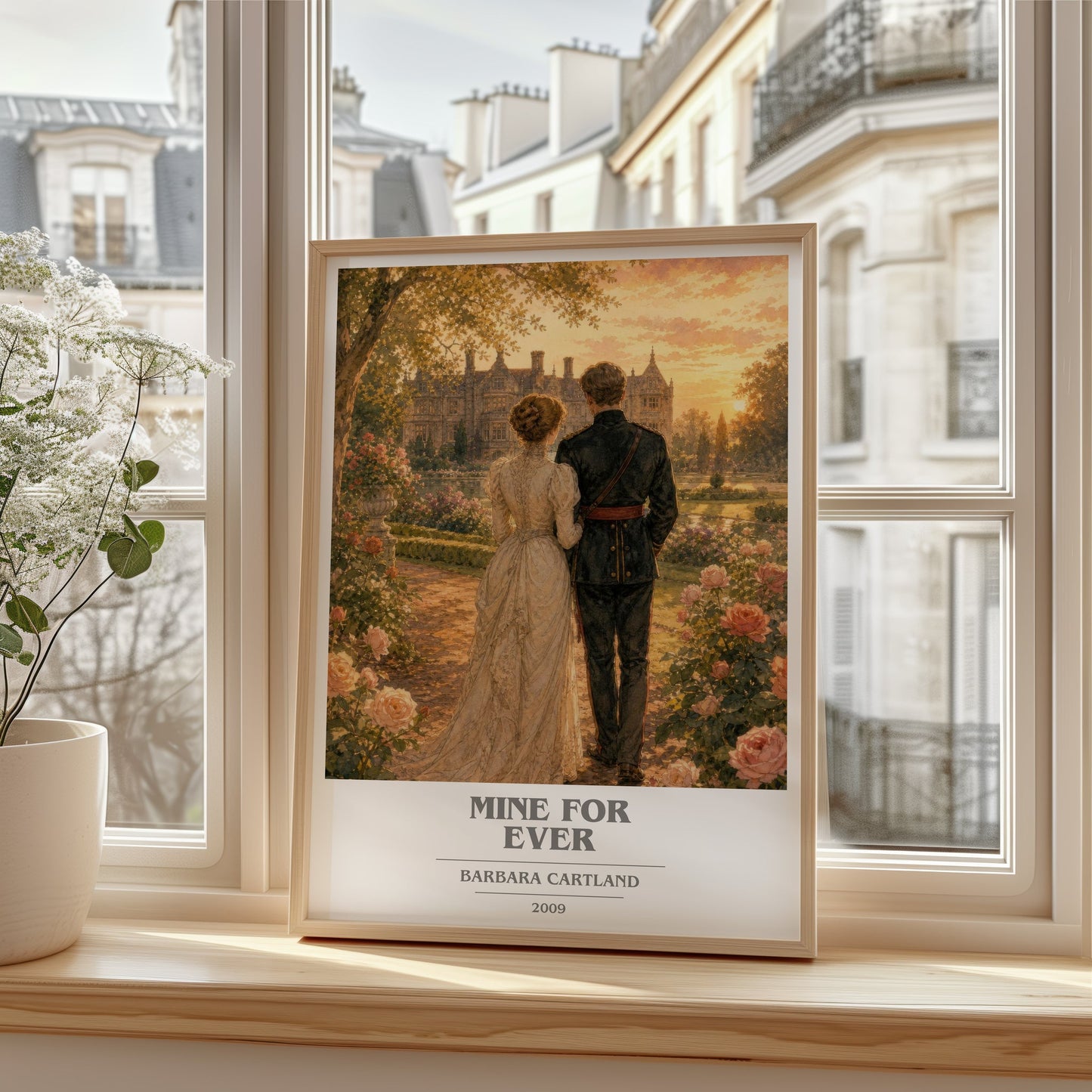 Mine For Ever book cover poster colour and style options – Barbara Cartland book art