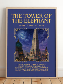 The Tower of the Elephant Minimalist Book Poster by Robert E. Howard – image 2