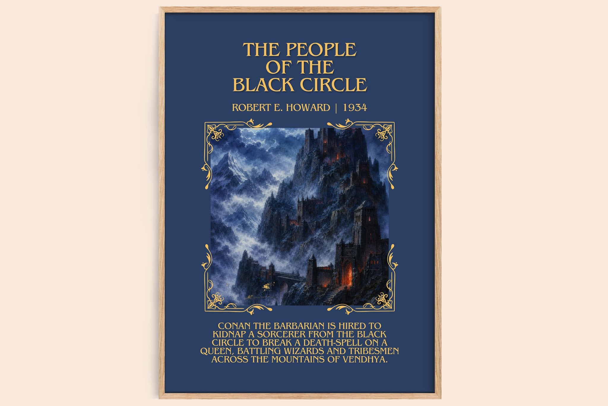 People of the Black Circle Minimalist Book Poster by Robert E. Howard