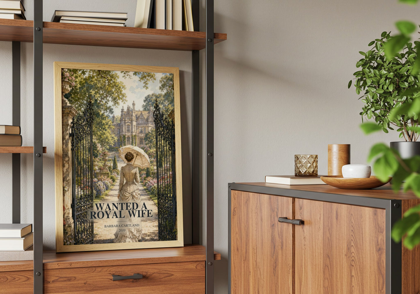 Wanted A Royal Wife book watercolour illustration paper finish options – matte satin gloss