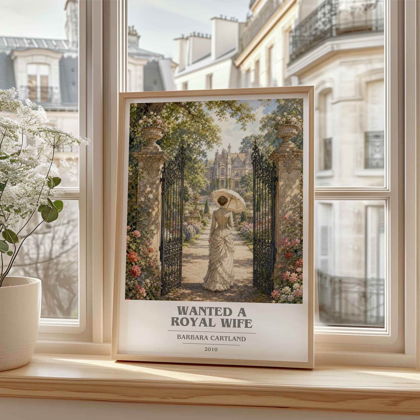 Wanted A Royal Wife book cover poster colour and style options – Barbara Cartland book art