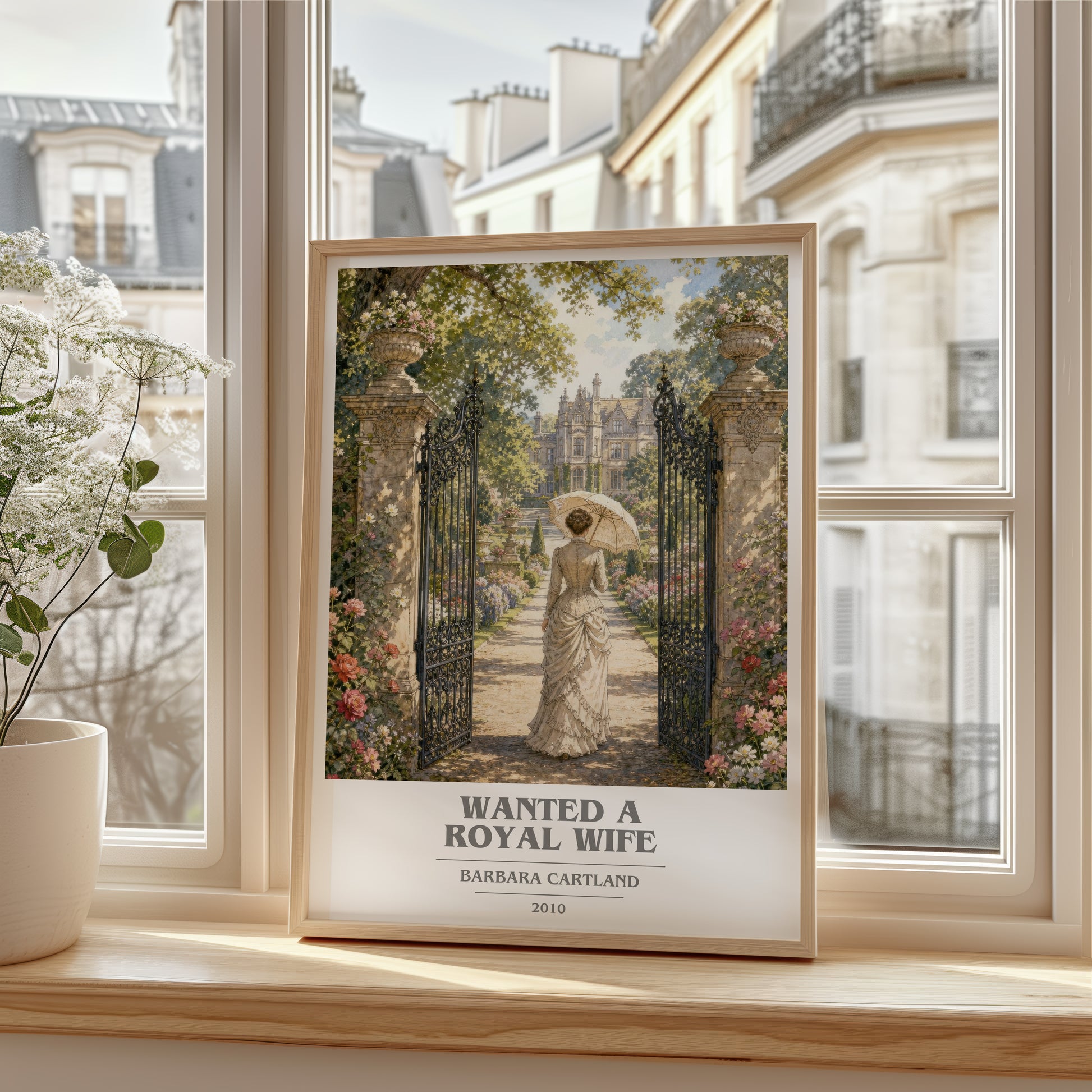 Wanted A Royal Wife book cover poster colour and style options – Barbara Cartland book art