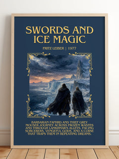 Swords and Ice Magic Minimalist Book Poster by Fritz Leiber – image 2