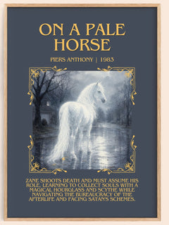 On a Pale Horse Minimalist Book Poster by Piers Anthony – image 1