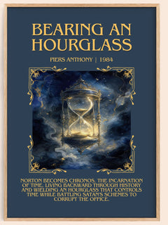 Bearing an Hourglass Minimalist Book Poster by Piers Anthony – image 1