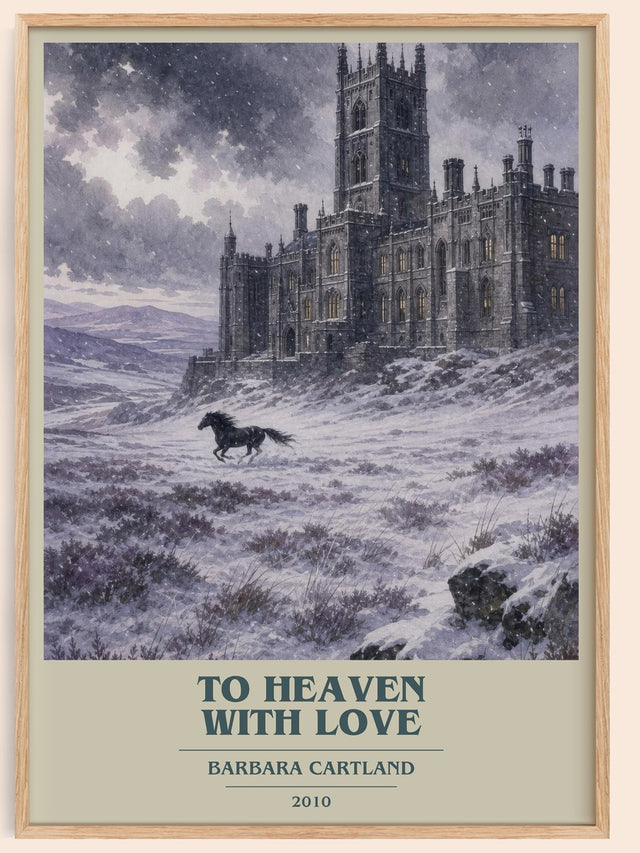 To Heaven With Love Book Cover Poster by Barbara Cartland