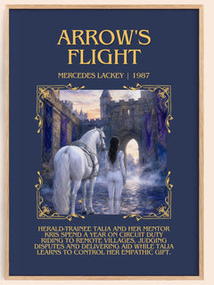 Arrow's Flight Minimalist Book Poster by Mercedes Lackey – image 1