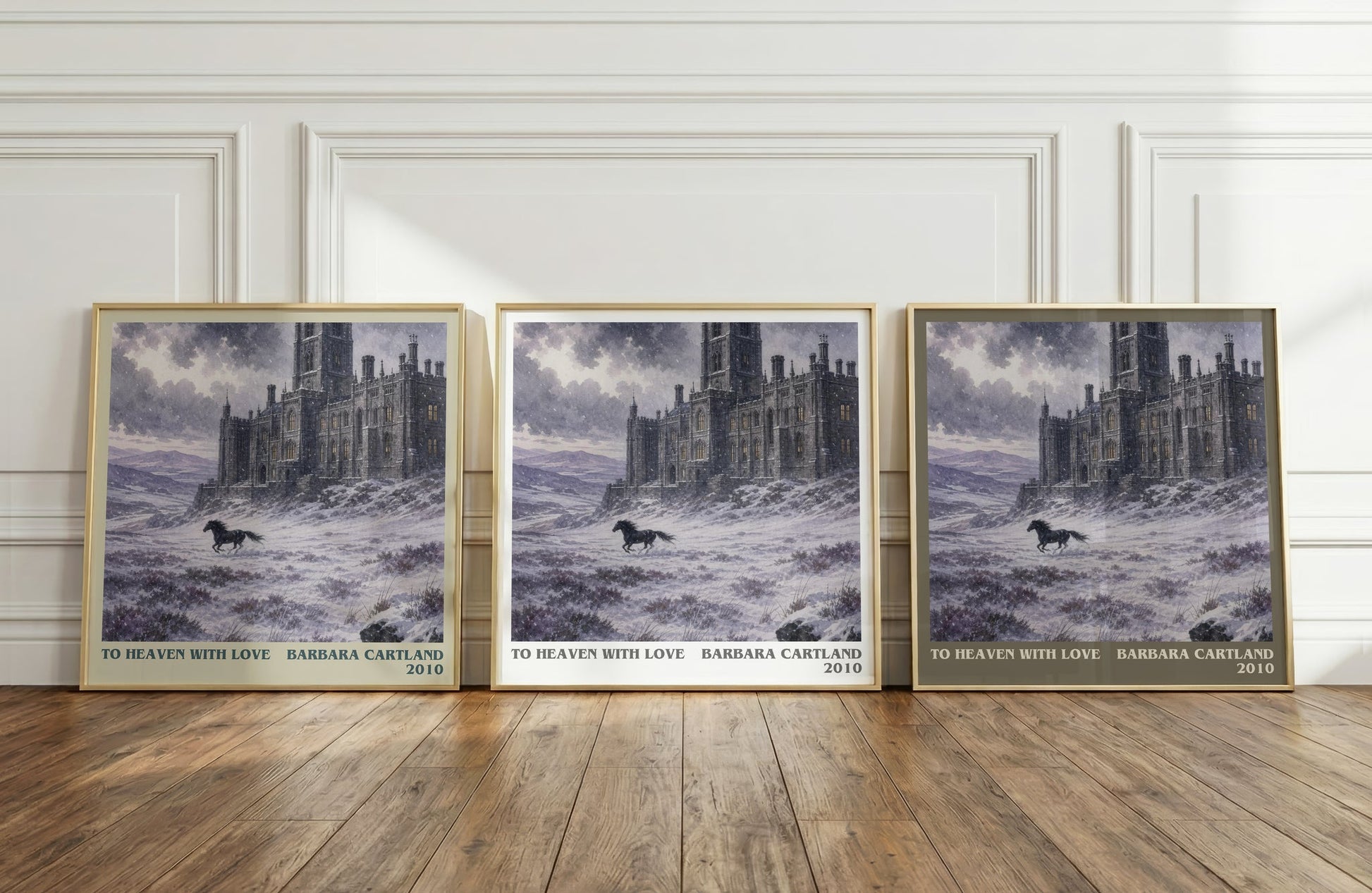To Heaven With Love literary art print colour and style options – Barbara Cartland book art