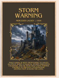 Storm Warning Minimalist Book Poster by Mercedes Lackey – image 1