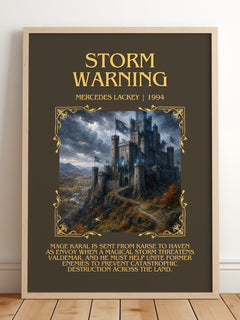 Storm Warning Minimalist Book Poster by Mercedes Lackey – image 2