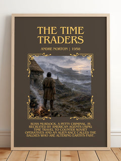 The Time Traders Minimalist Book Poster by Andre Norton – image 2