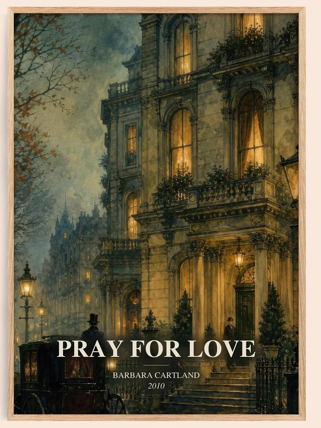 Pray For Love Book Watercolour Illustration by Barbara Cartland
