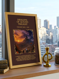 Dragons of Autumn Twilight Minimalist Book Poster by Margaret Weis – image 3