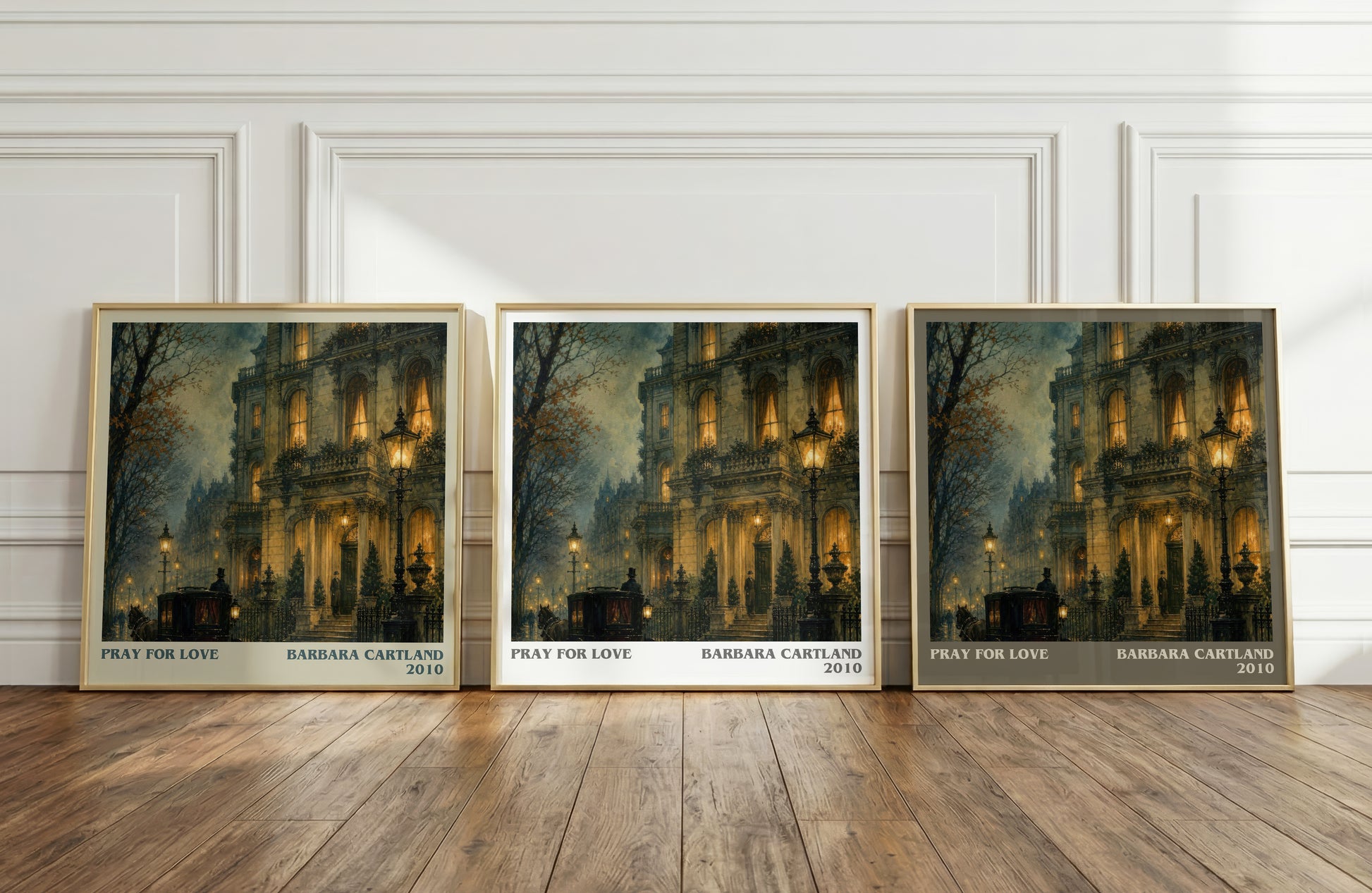 Pray For Love literary art print colour and style options – Barbara Cartland book art