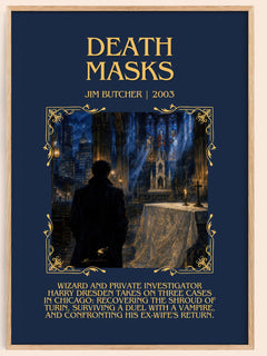 Death Masks Minimalist Book Poster by Jim Butcher – image 1