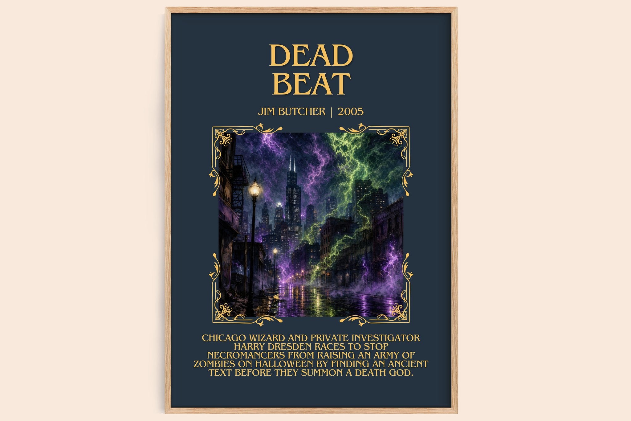 Dead Beat Minimalist Book Poster by Jim Butcher