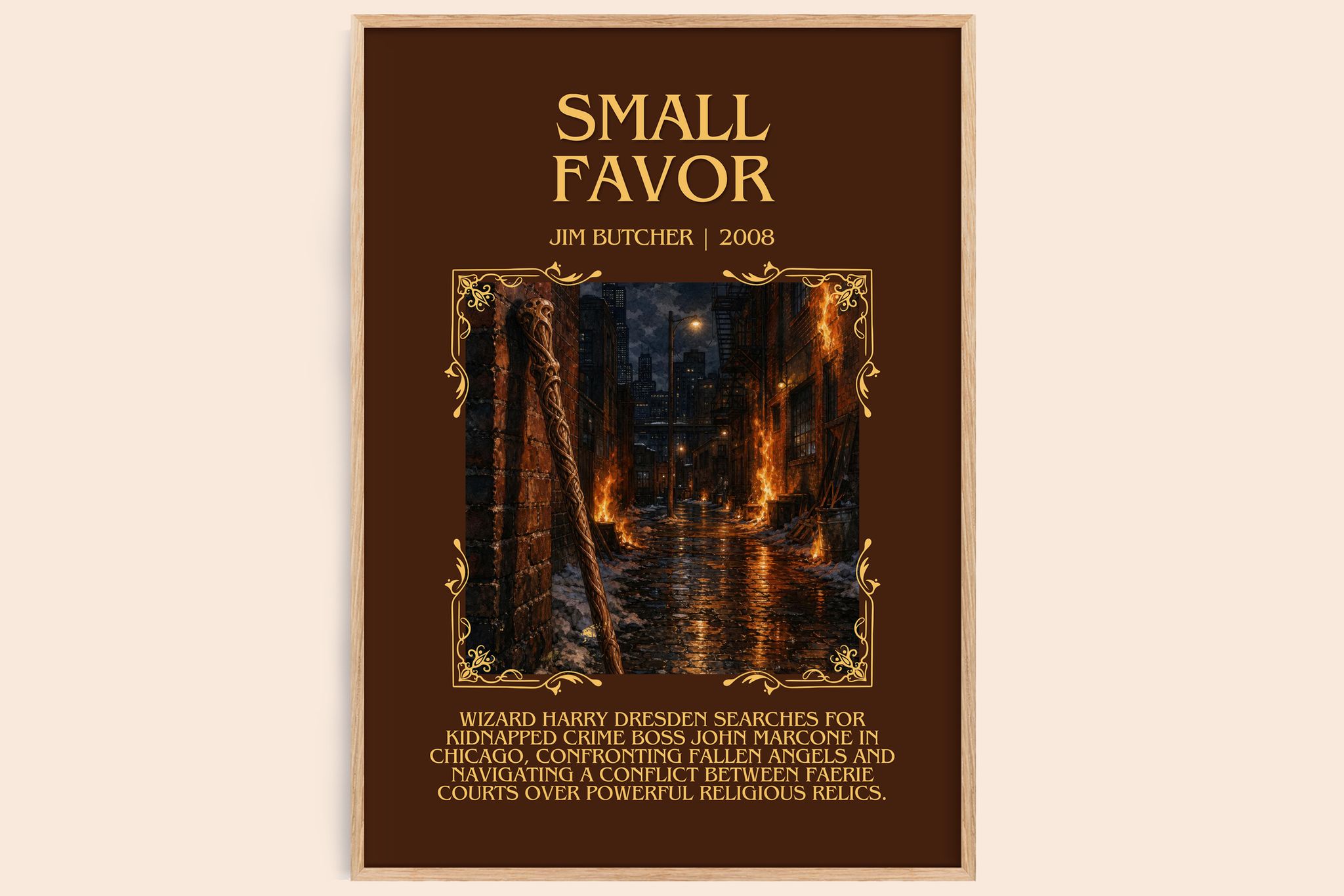 Small Favor Minimalist Book Poster by Jim Butcher
