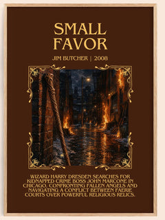 Small Favor Minimalist Book Poster by Jim Butcher – image 1