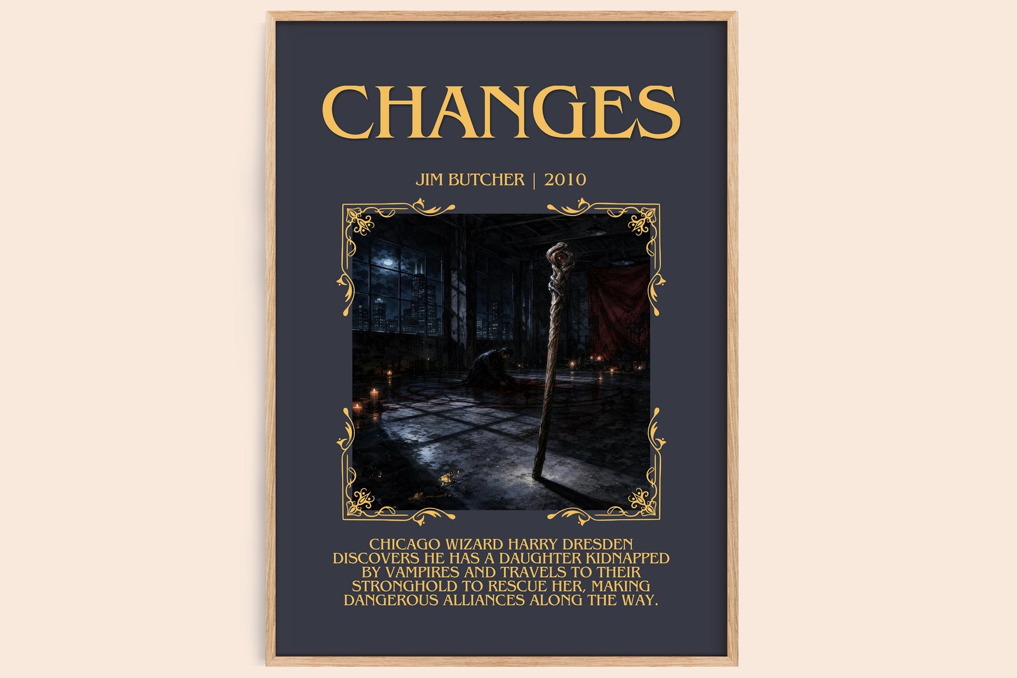 Changes Minimalist Book Poster by Jim Butcher