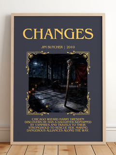 Changes Minimalist Book Poster by Jim Butcher – image 2