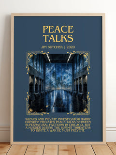 Peace Talks Minimalist Book Poster by Jim Butcher – image 2