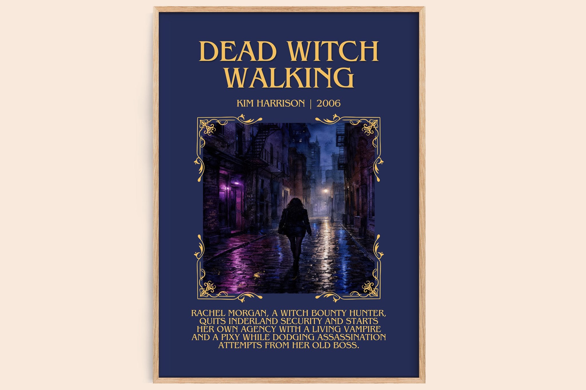Dead Witch Walking Minimalist Book Poster by Kim Harrison