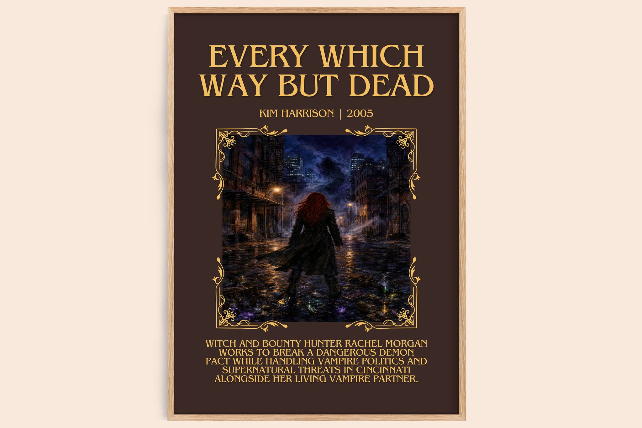 Every Which Way But Dead Minimalist Book Poster by Kim Harrison