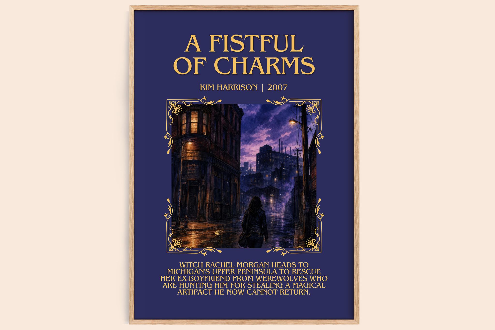 A Fistful of Charms Minimalist Book Poster by Kim Harrison