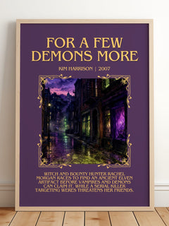 For a Few Demons More Minimalist Book Poster by Kim Harrison – image 2