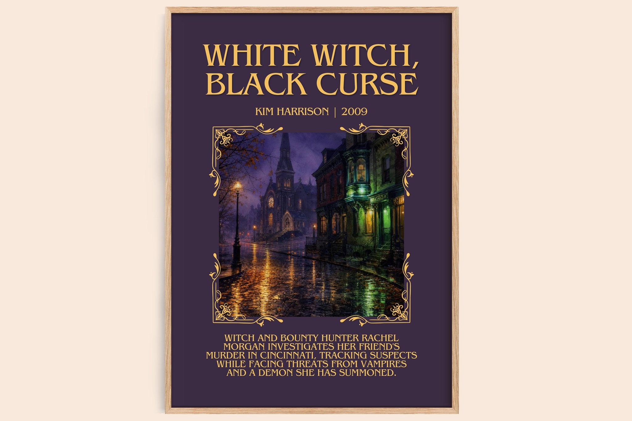 White Witch, Black Curse Minimalist Book Poster by Kim Harrison