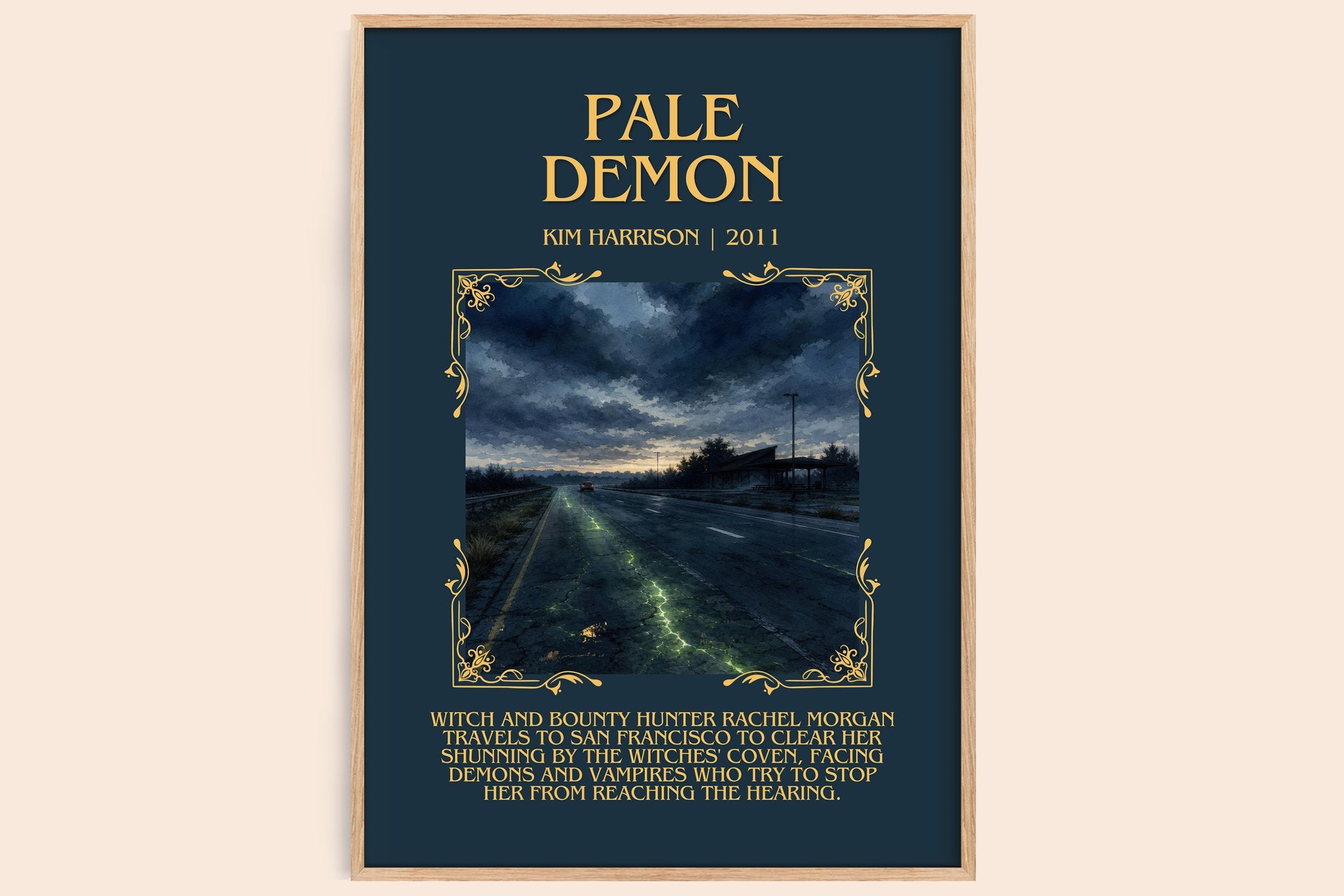 Pale Demon Minimalist Book Poster by Kim Harrison