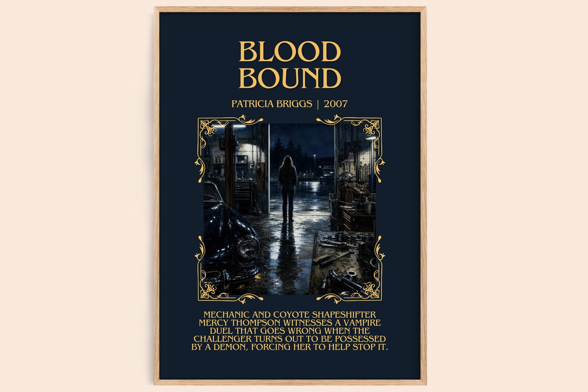 Blood Bound Minimalist Book Poster by Patricia Briggs