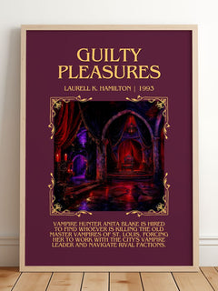 Guilty Pleasures Minimalist Book Poster by Laurell K. Hamilton – image 2