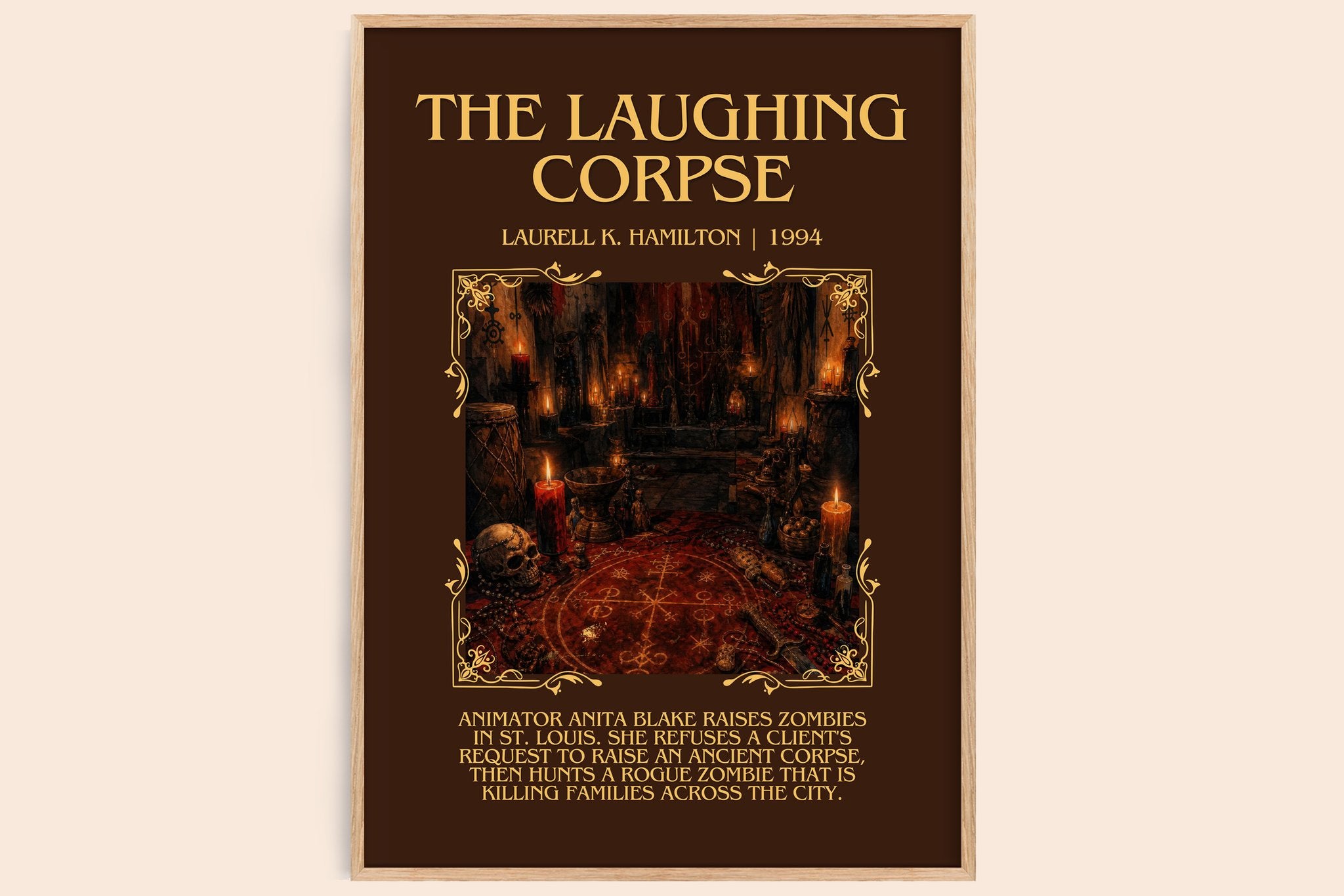The Laughing Corpse Minimalist Book Poster by Laurell K. Hamilton
