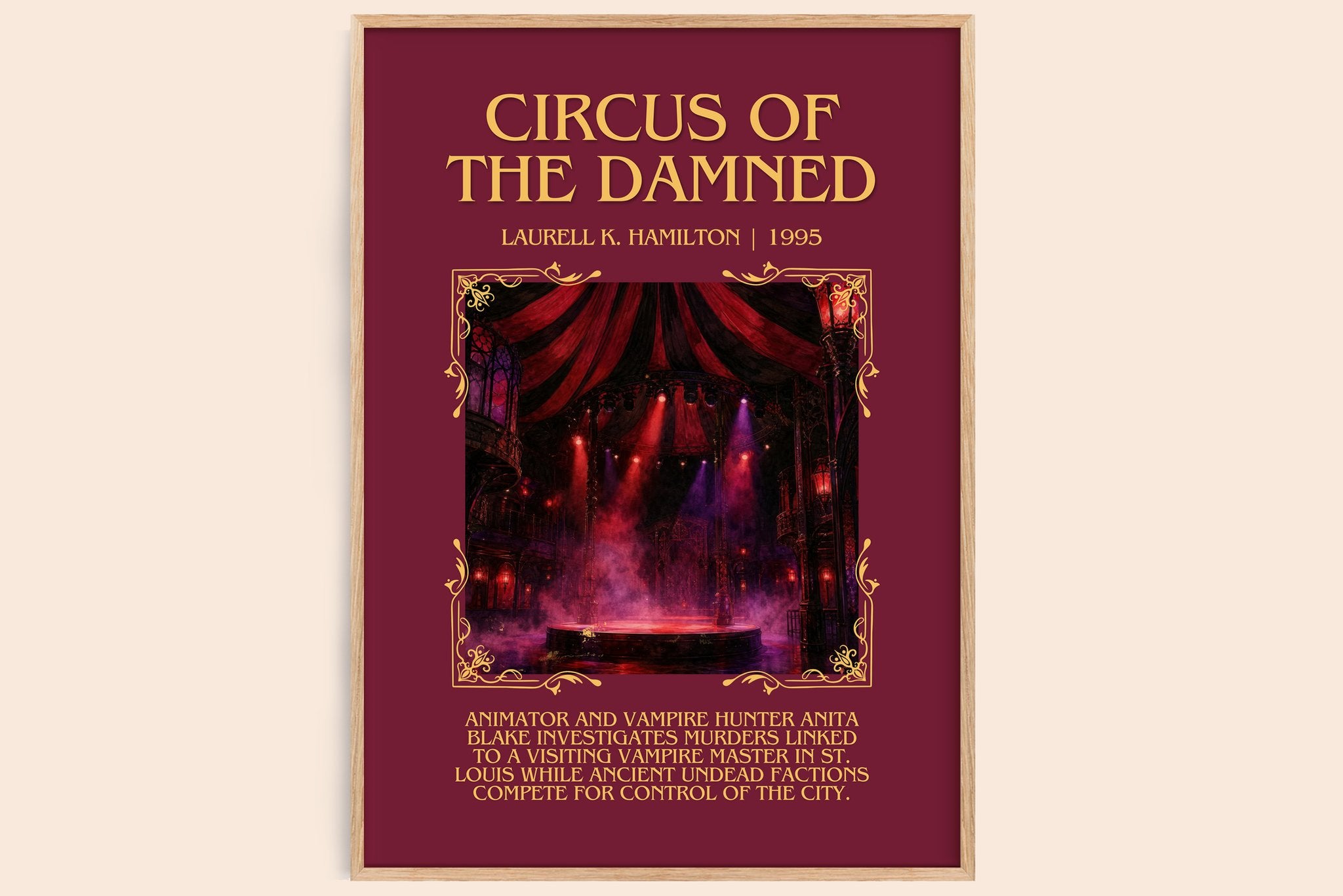 Circus of the Damned Minimalist Book Poster by Laurell K. Hamilton