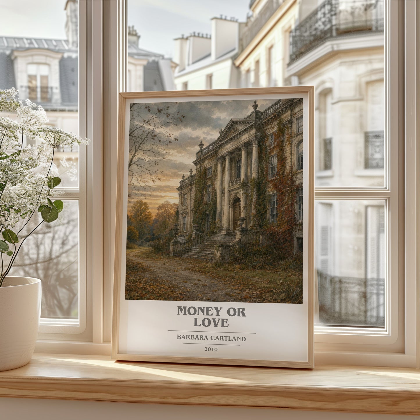Money Or Love book cover poster colour and style options – Barbara Cartland book art