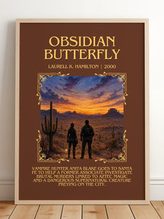 Obsidian Butterfly Minimalist Book Poster by Laurell K. Hamilton – image 2
