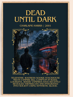 Dead Until Dark Minimalist Book Poster by Charlaine Harris – image 1