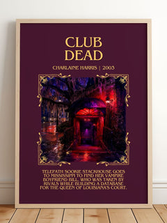 Club Dead Minimalist Book Poster by Charlaine Harris – image 2