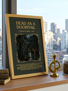 Dead as a Doornail Minimalist Book Poster by Charlaine Harris – image 3