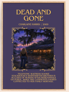 Dead and Gone Minimalist Book Poster by Charlaine Harris – image 1