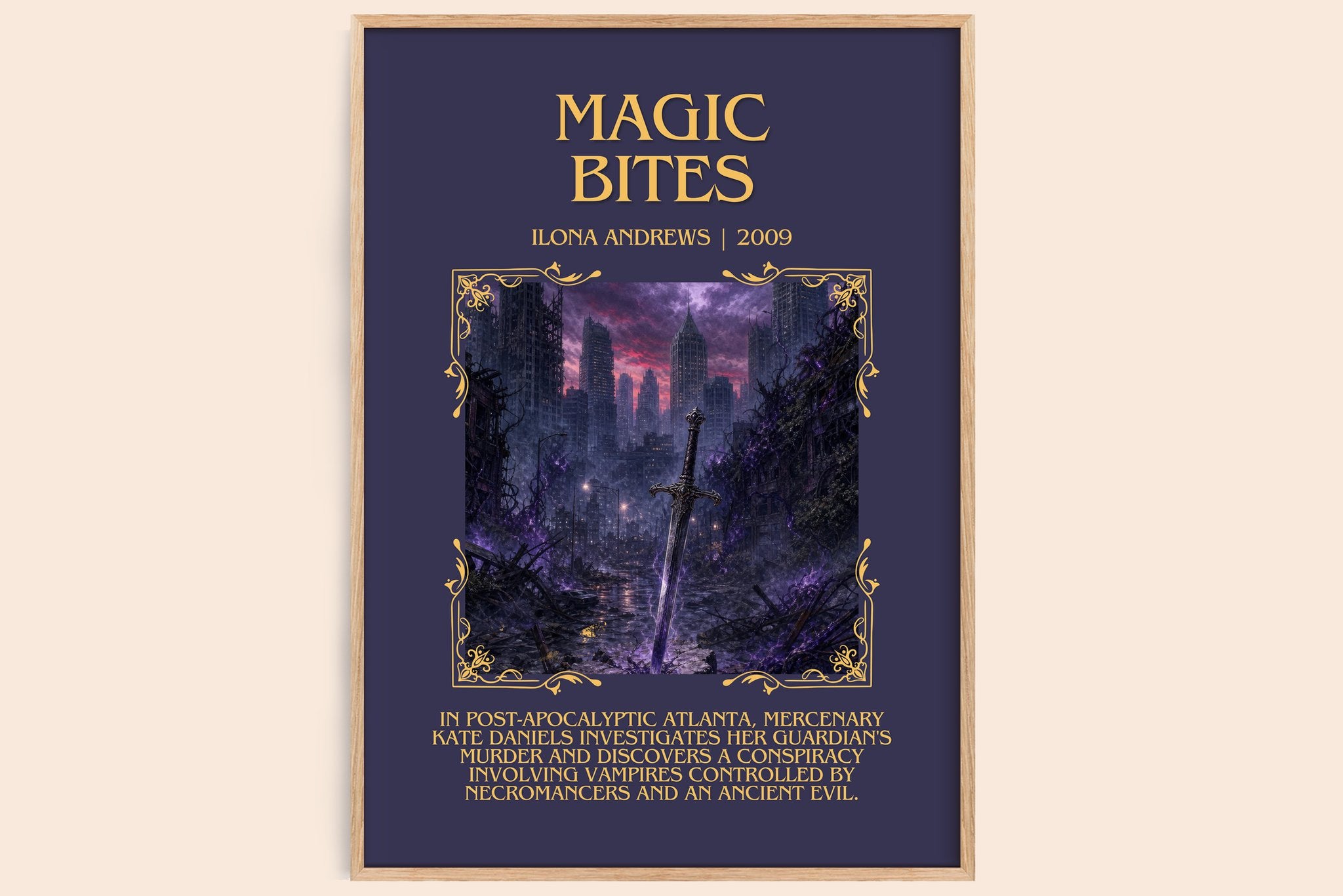 Magic Bites Minimalist Book Poster by Ilona Andrews
