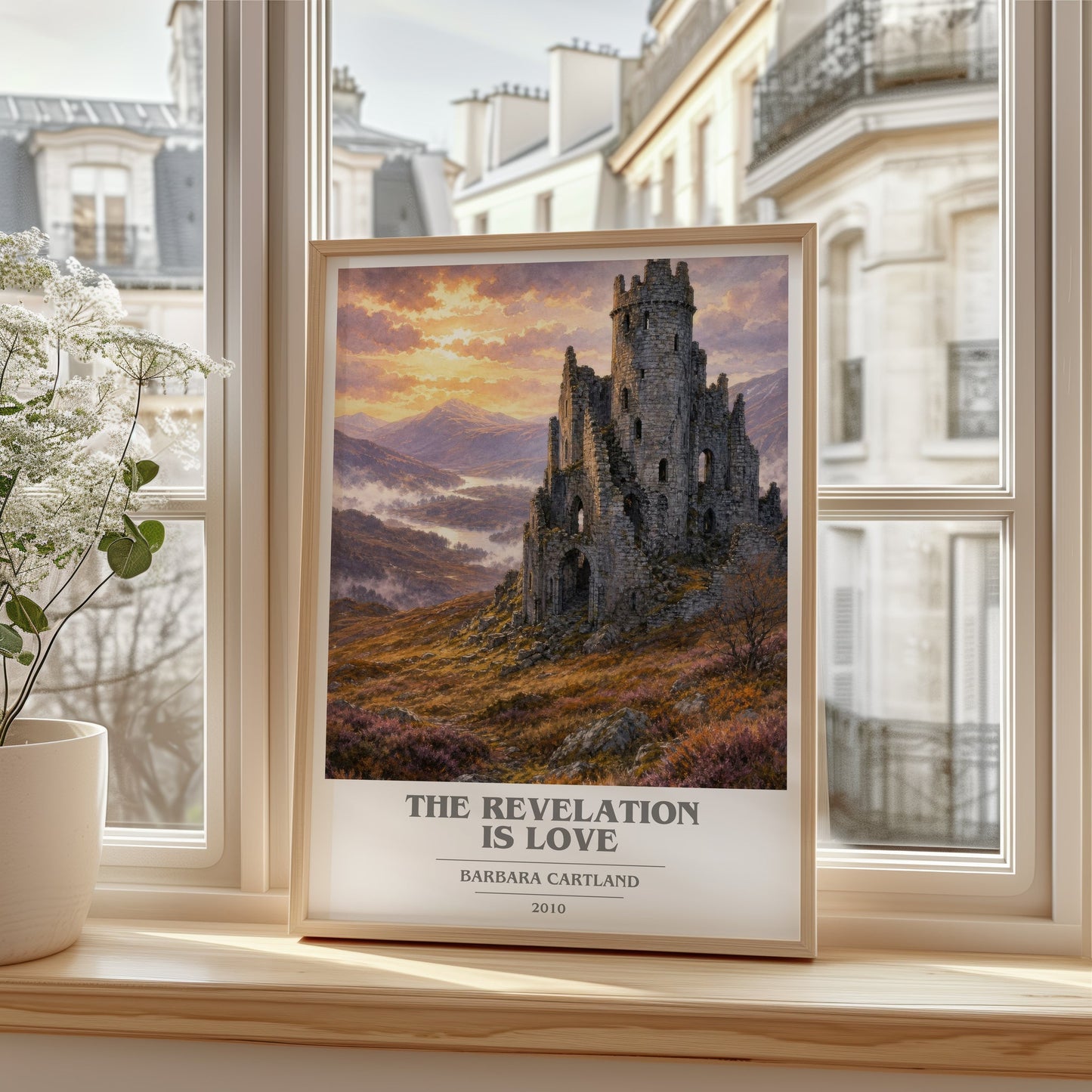 The Revelation Is Love book cover poster colour and style options – Barbara Cartland book art