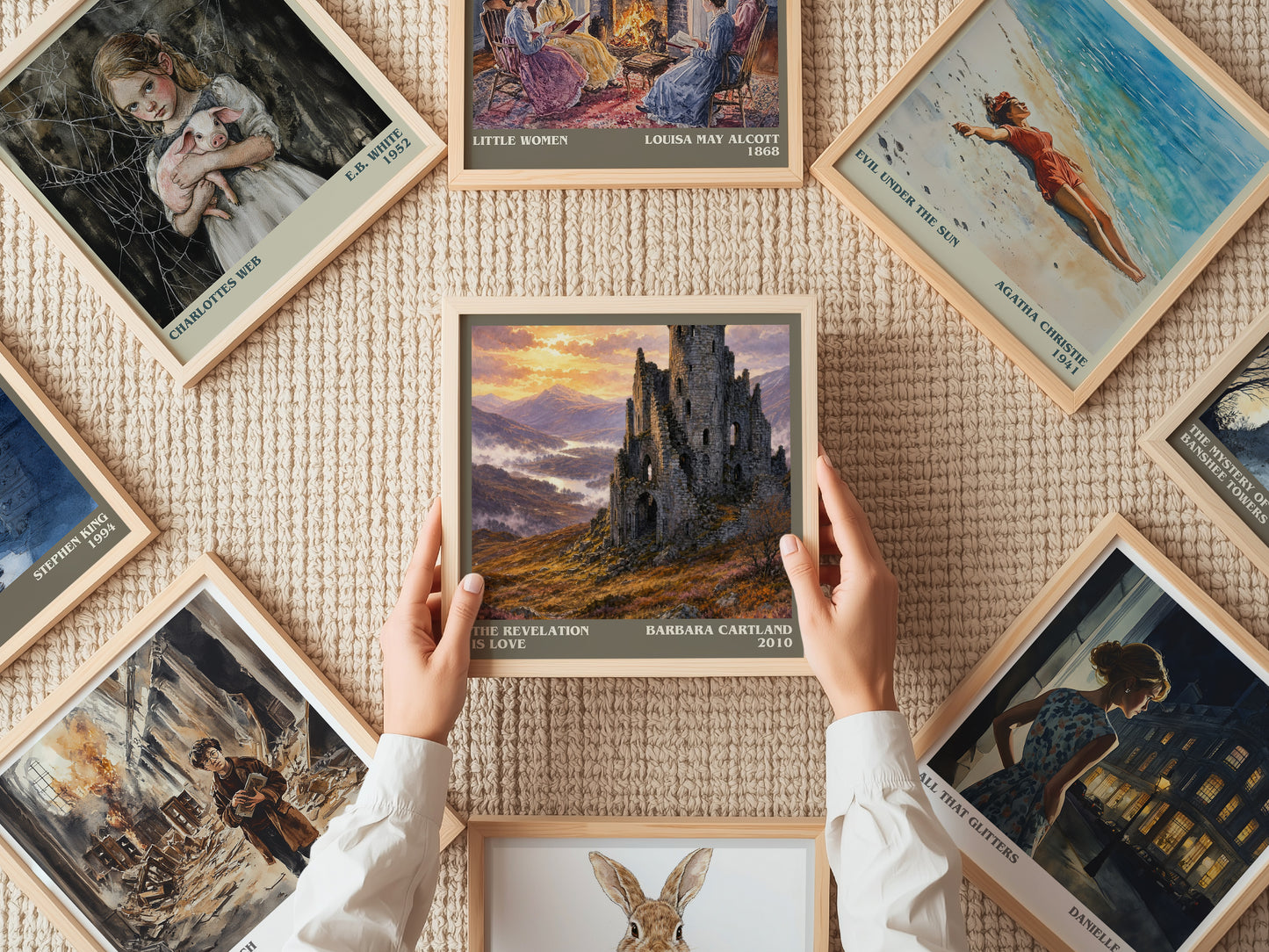 The Revelation Is Love literary book poster framed on wall – romance wall art